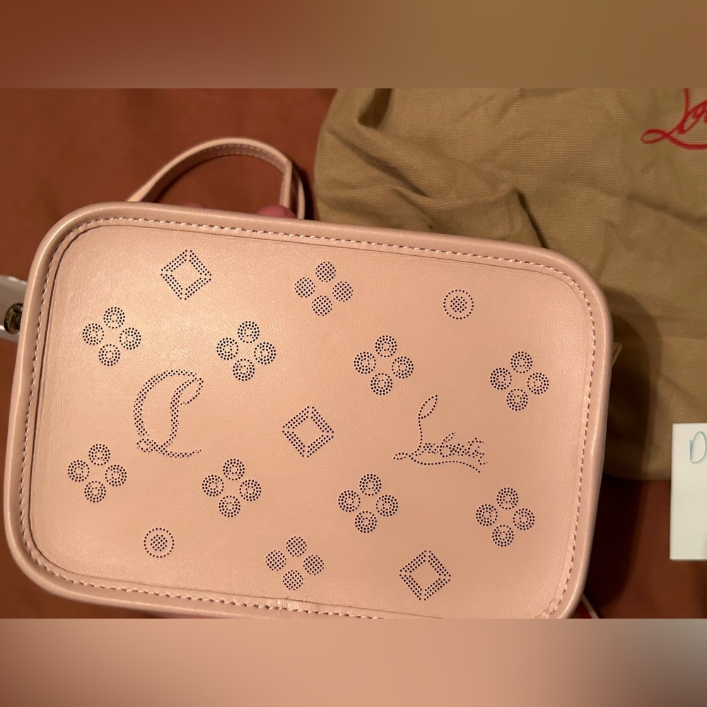 LOUBOUTIN RADIOLOUBI CROSSBODY ROSE PINK - Picture 5 of 9